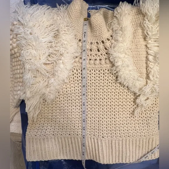 Sea NY Women’s Darcy Sweater, cream color, sample size S/4